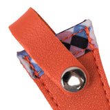 Maxbell Crafts Scissors Case PU Leather Sewing Tool Embroidery Scissors Storage Case Orange