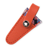Maxbell Crafts Scissors Case PU Leather Sewing Tool Embroidery Scissors Storage Case Orange