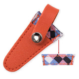 Maxbell Crafts Scissors Case PU Leather Sewing Tool Embroidery Scissors Storage Case Orange