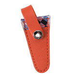 Maxbell Crafts Scissors Case PU Leather Sewing Tool Embroidery Scissors Storage Case Orange