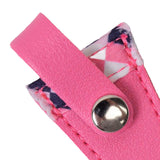 Maxbell Crafts Scissors Case PU Leather Sewing Tool Embroidery Scissors Storage Case Rose Red