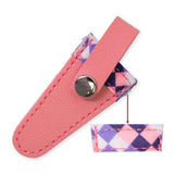 Maxbell Crafts Scissors Case PU Leather Sewing Tool Embroidery Scissors Storage Case Pink