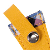 Maxbell Crafts Scissors Case PU Leather Sewing Tool Embroidery Scissors Storage Case Yellow