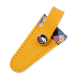 Maxbell Crafts Scissors Case PU Leather Sewing Tool Embroidery Scissors Storage Case Yellow