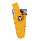 Maxbell Crafts Scissors Case PU Leather Sewing Tool Embroidery Scissors Storage Case Yellow