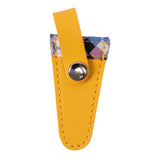 Maxbell Crafts Scissors Case PU Leather Sewing Tool Embroidery Scissors Storage Case Yellow