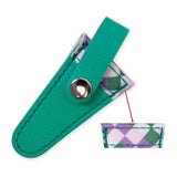 Maxbell Crafts Scissors Case PU Leather Sewing Tool Embroidery Scissors Storage Case Green