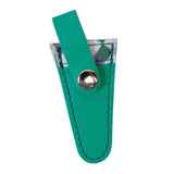 Maxbell Crafts Scissors Case PU Leather Sewing Tool Embroidery Scissors Storage Case Green