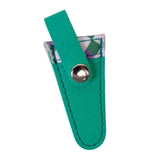 Maxbell Crafts Scissors Case PU Leather Sewing Tool Embroidery Scissors Storage Case Green