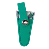 Maxbell Crafts Scissors Case PU Leather Sewing Tool Embroidery Scissors Storage Case Green