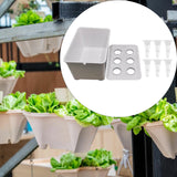 Maxbell Hydroponics Growing System Kit Convenient Sturdy for Parterre Garden Balcony White