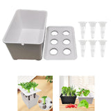Maxbell Hydroponics Growing System Kit Convenient Sturdy for Parterre Garden Balcony White