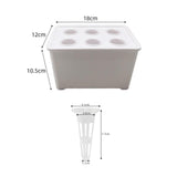 Maxbell Hydroponics Growing System Kit Convenient Sturdy for Parterre Garden Balcony White