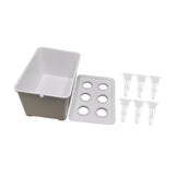 Maxbell Hydroponics Growing System Kit Convenient Sturdy for Parterre Garden Balcony White
