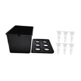 Maxbell Hydroponics Growing System Kit Convenient Sturdy for Parterre Garden Balcony Black