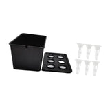 Maxbell Hydroponics Growing System Kit Convenient Sturdy for Parterre Garden Balcony Black