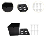 Maxbell Hydroponics Growing System Kit Convenient Sturdy for Parterre Garden Balcony Black