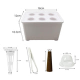 Maxbell Hydroponics Growing System Hydroponics Grower Kit for Hotel Parterre Balcony White
