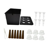 Maxbell Hydroponics Growing System Hydroponics Grower Kit for Hotel Parterre Balcony Black