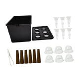 Maxbell Hydroponics Growing System Hydroponics Grower Kit for Hotel Parterre Balcony Black