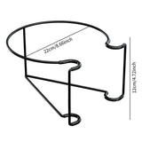 Maxbell Hanging Railing Planter Flower Pot Holder Round for Patio Indoor and Outdoor