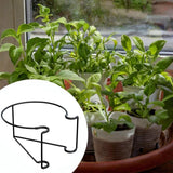 Maxbell Hanging Railing Planter Flower Pot Holder Round for Patio Indoor and Outdoor