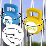 Maxbell Hanging Railing Planter Flower Pot Holder Round for Patio Indoor and Outdoor