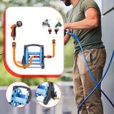 Maxbell Hose Reel Cart Multifunctional Pipe Organizer for Outdoor Cleaning Farm Lawn