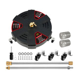 15.75" Pressure Washer Surface Cleaner Attachment for Sidewalk Concrete Deck