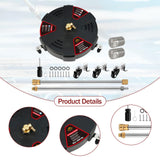 15.75" Pressure Washer Surface Cleaner Attachment for Sidewalk Concrete Deck