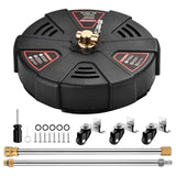 15.75" Pressure Washer Surface Cleaner Attachment for Sidewalk Concrete Deck