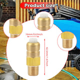 Maxbell Pressure Washer Pump Thermal Release Valve for High Pressure Pump Head Brass Style B