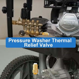 Maxbell Pressure Washer Pump Thermal Release Valve for High Pressure Pump Head Brass Style B