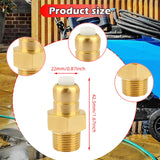 Maxbell Pressure Washer Pump Thermal Release Valve for High Pressure Pump Head Brass Style D