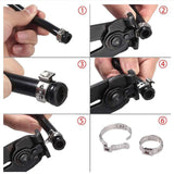 Maxbell 180x Single Ear Hose Clamp Assortment Adjustable Cinch Clamps for Cable Home