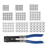 Maxbell 180x Single Ear Hose Clamp Assortment Adjustable Cinch Clamps for Cable Home