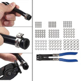 Maxbell 180x Single Ear Hose Clamp Assortment Adjustable Cinch Clamps for Cable Home