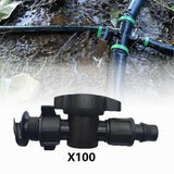Maxbell 100Pcs Drip Irrigation Tubing Coupling Fittings Practical Drip Nut Lock