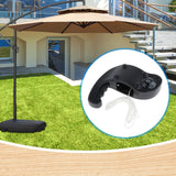 Maxbell Patio Umbrella Accessory Sturdy Parasol Shaker Armrest for Beach Deck Picnic Black