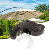 Maxbell Patio Umbrella Accessory Sturdy Parasol Shaker Armrest for Beach Deck Picnic Brown