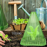 Maxbell Plant Protectors Garden Accessories Frost Freeze Protection Bell Jar Cloches 10 Pieces