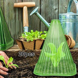Maxbell Plant Protectors Garden Accessories Frost Freeze Protection Bell Jar Cloches 20 Pieces