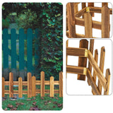 Maxbell 4x Christmas Tree Fences Sturdy Garden Picket Fences for Pets Family Holiday Coffee color
