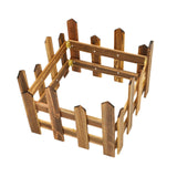 Maxbell 4x Christmas Tree Fences Sturdy Garden Picket Fences for Pets Family Holiday Coffee color