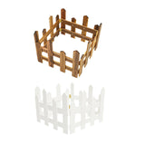 Maxbell 4x Christmas Tree Fences Sturdy Garden Picket Fences for Pets Family Holiday Coffee color