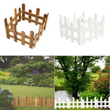 Maxbell 4x Christmas Tree Fences Sturdy Garden Picket Fences for Pets Family Holiday Coffee color