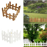 Maxbell 4x Christmas Tree Fences Sturdy Garden Picket Fences for Pets Family Holiday Coffee color