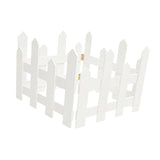Maxbell 4x Christmas Tree Fences Sturdy Garden Picket Fences for Pets Family Holiday White