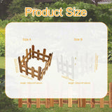 Maxbell 4x Christmas Tree Fences Sturdy Garden Picket Fences for Pets Family Holiday White