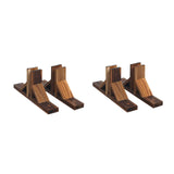 Maxbell 2Pcs Fence Base Outdoor Shelves Fencing Supplies Shelf Dog Gate Support Feet S